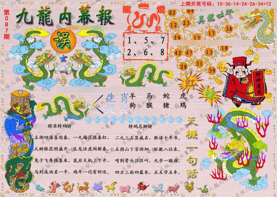087期正版九龙内幕报[图]