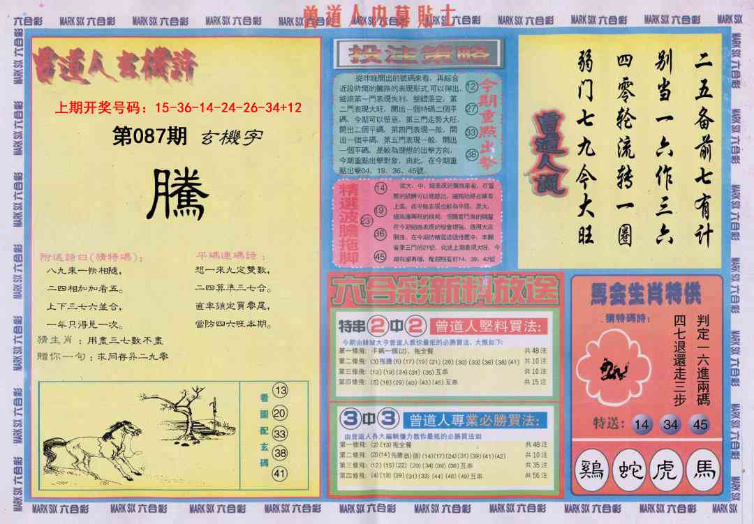 087期曾道人内幕贴士B[图]