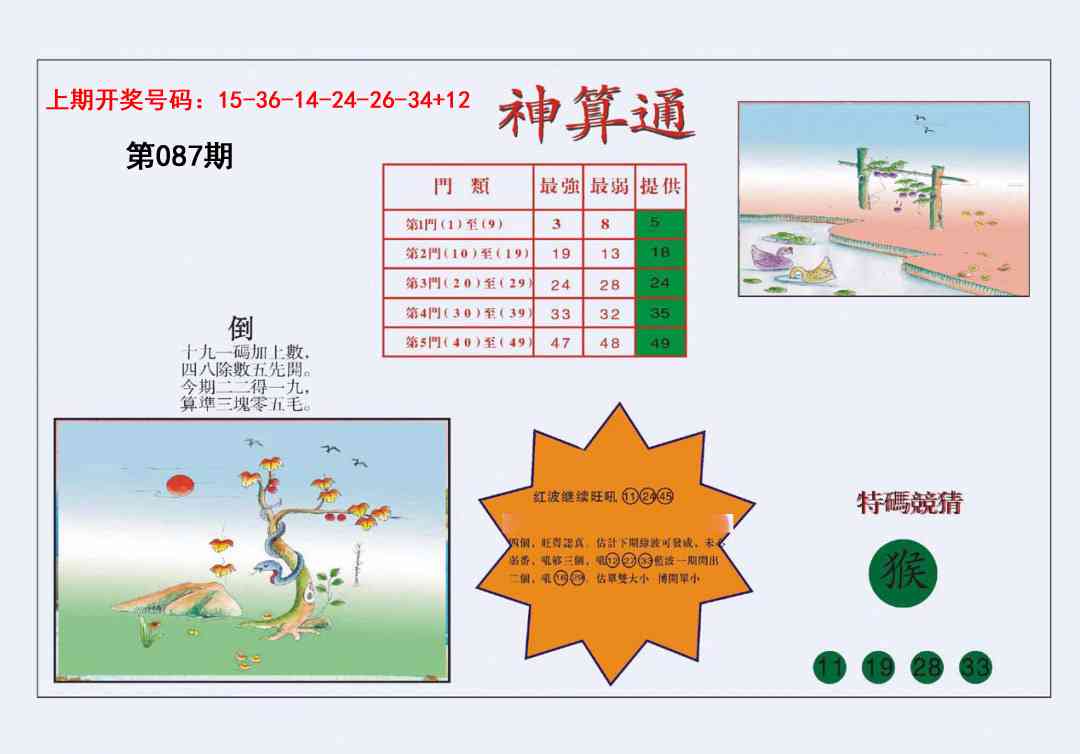 087期4-台湾神算[图]